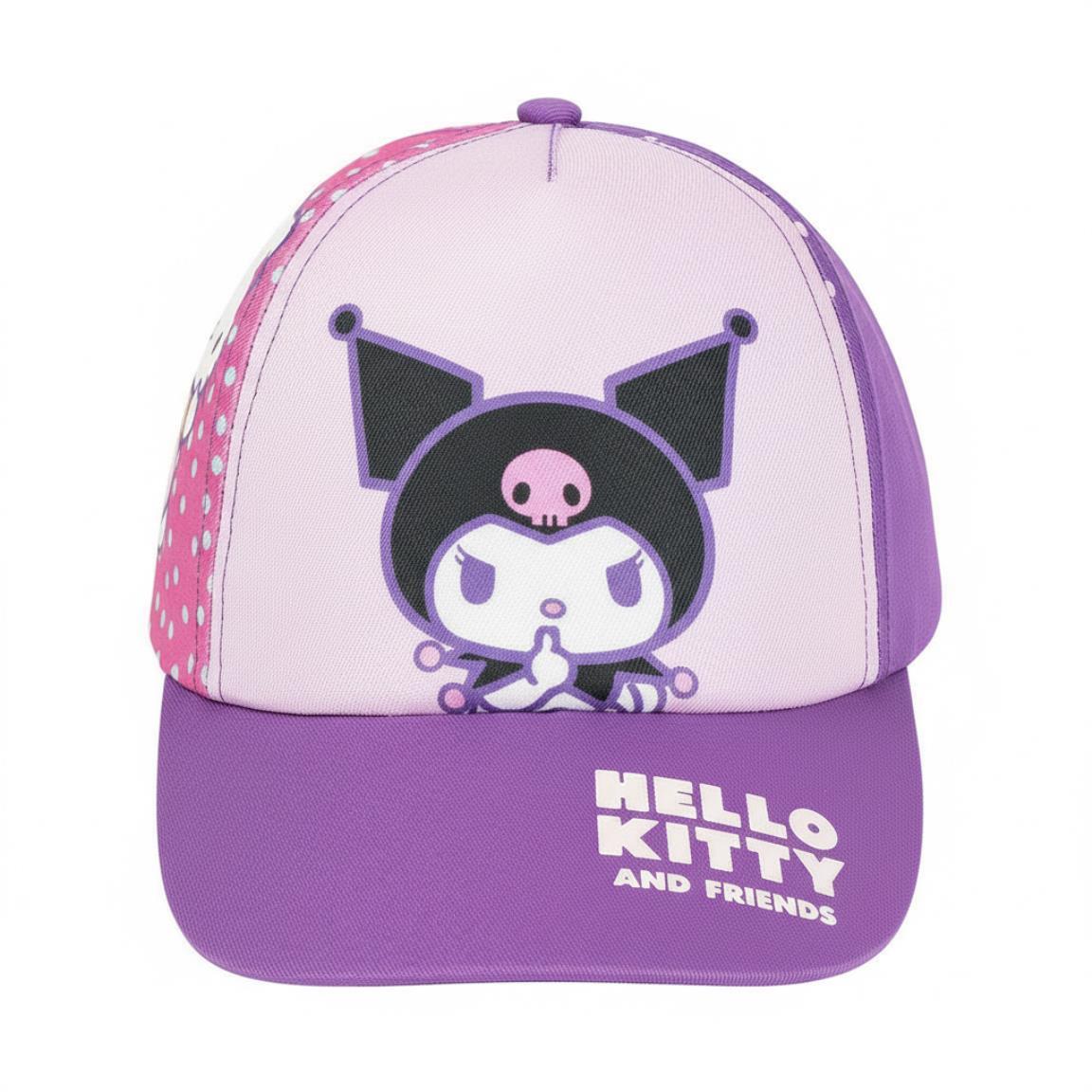 KUROMI - Cappello con Visiera da Ragazzo/Bambino Berretto da Baseball Regolabile - HELLO