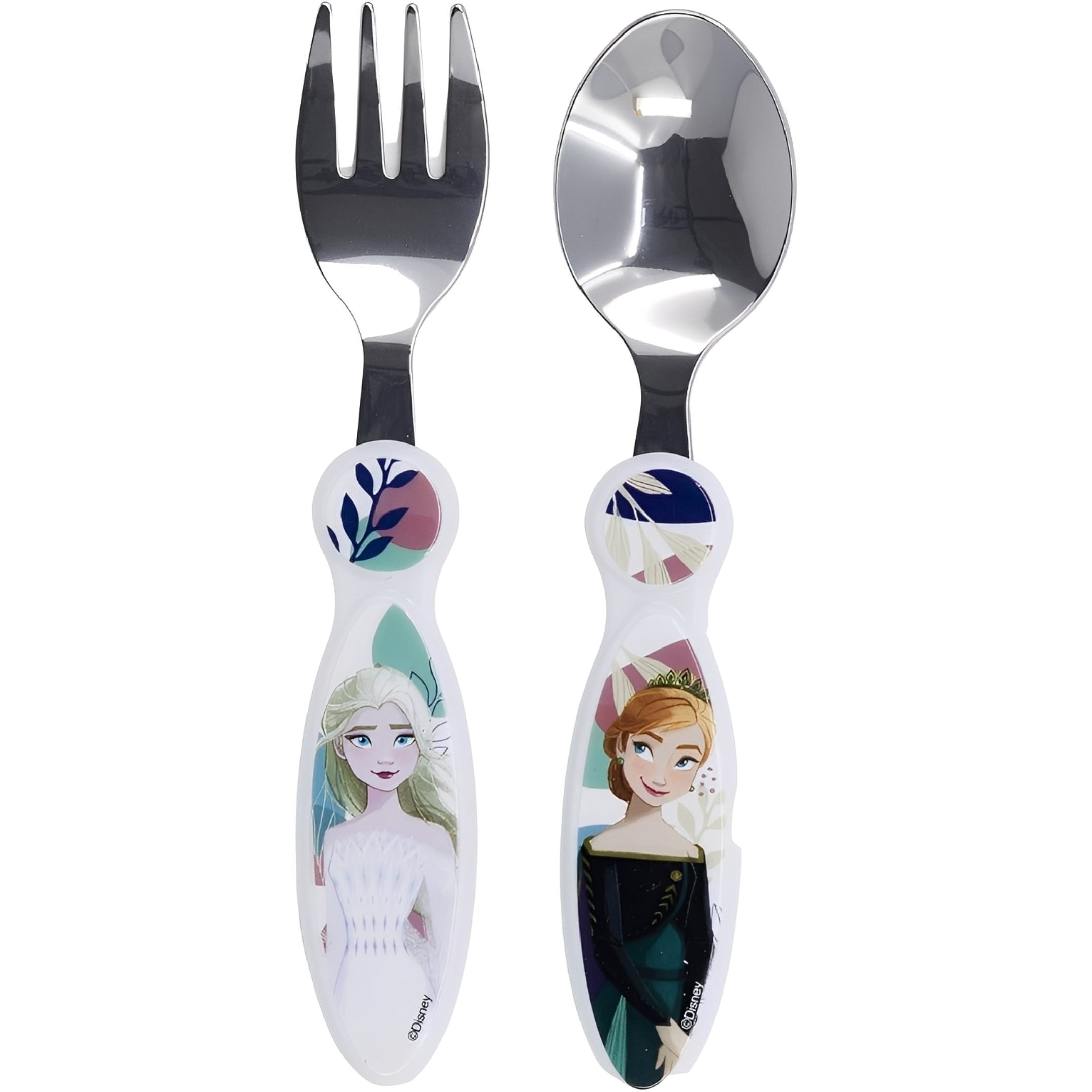 FROZEN - Set Posate per Bambini in Acciaio Inossidabile - Forchetta e Cucchiaio