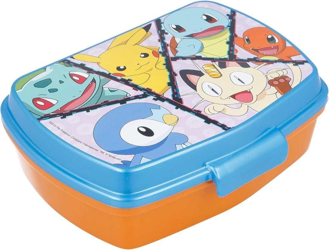 POKEMON - Contenitore Portapranzo Porta merenda Scatola Sandwich Box per Bambini - BPA Free