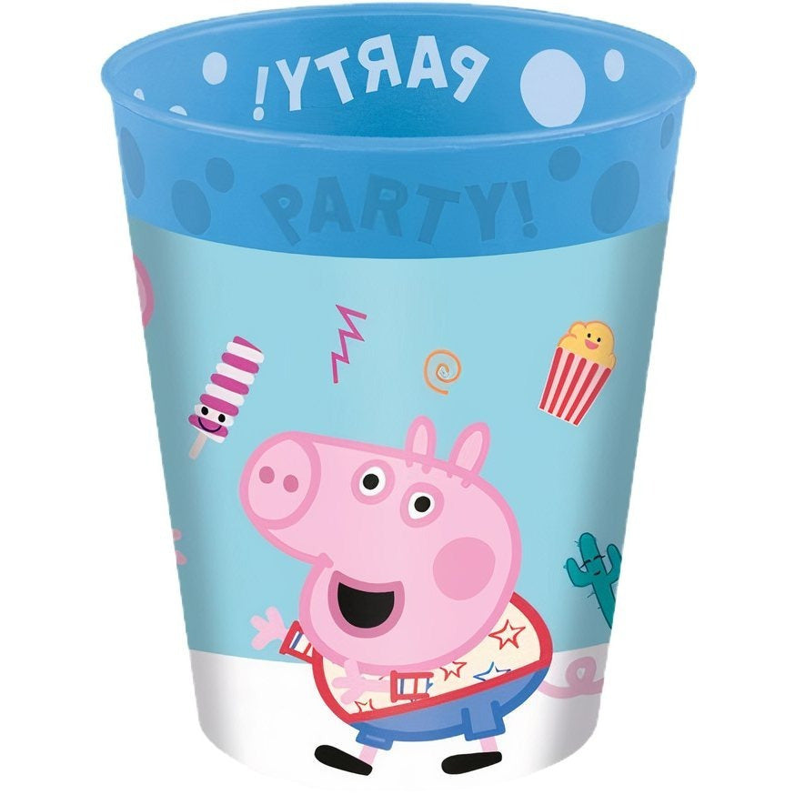 Set 2 Bicchieri per Bambini 260 ml in plastica Regalo per Bimbi e Neonati - Adatto per lavastoglie e microonde