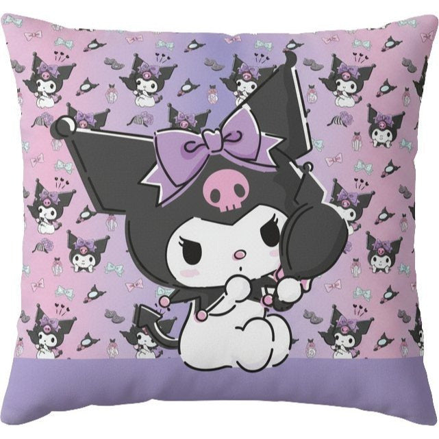 KUROMI - Cuscino Arredo 40x40 cm morbido con imbottitura 100% poliestere