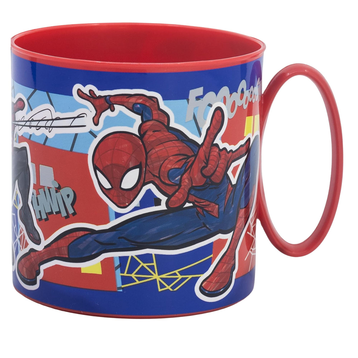 Stor Tazza Bambini Plastica Spider-Man 390ml - Adatta Microonde, Resistente per Bambini