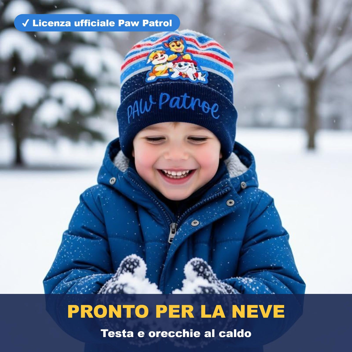 Cappello Invernale Paw Patrol Bambini Ragazzi Berretto Caldo Taglia Unica 3