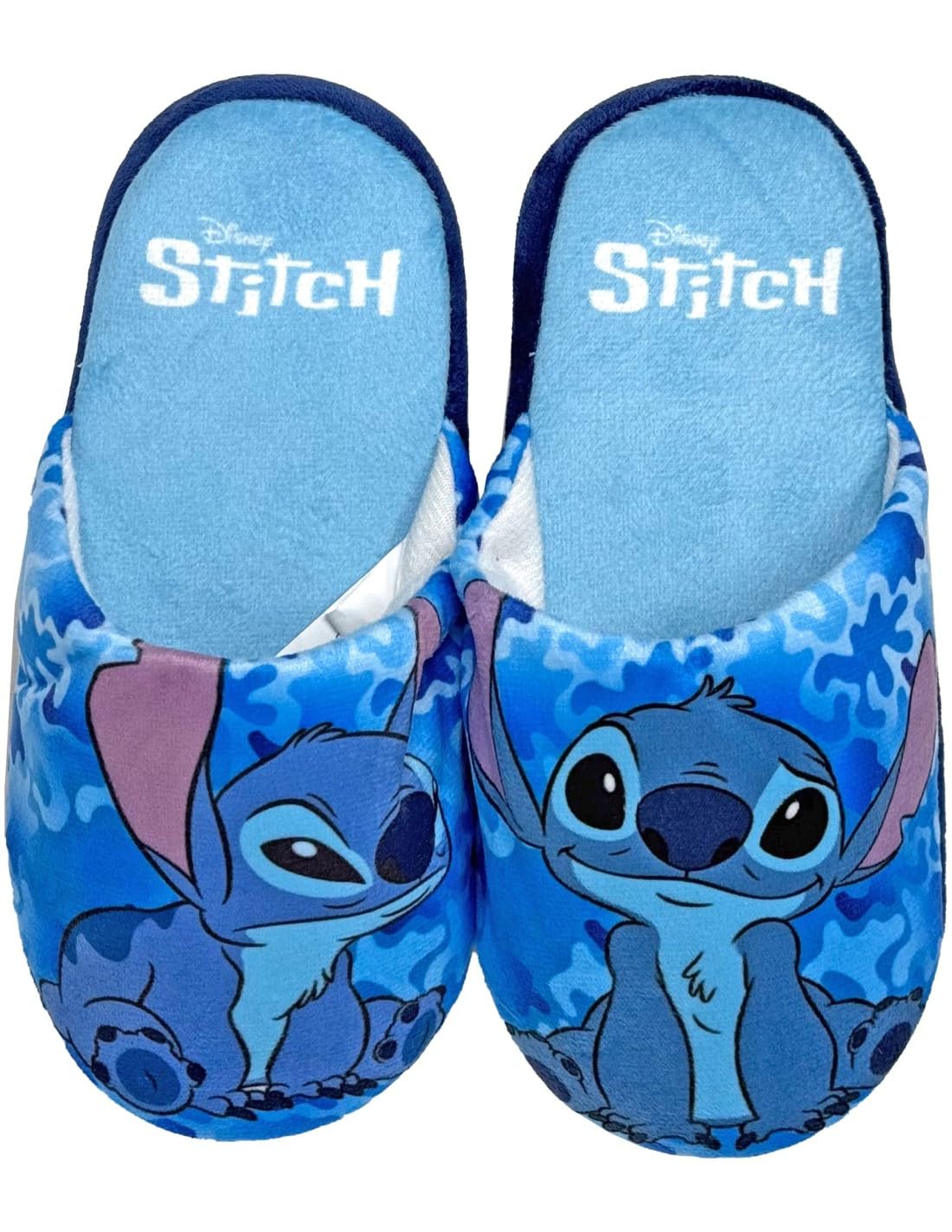 Pantofole Ciabatte per Bambini e Ragazzi Morbide e Calde per STITCH (Azzurro, Sistema Taglie Calzatu