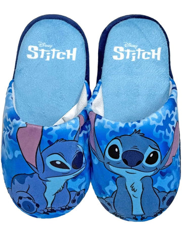 Pantofole Ciabatte per Bambini e Ragazzi Morbide e Calde per STITCH (Azzurro, Sistema Taglie Calzatu
