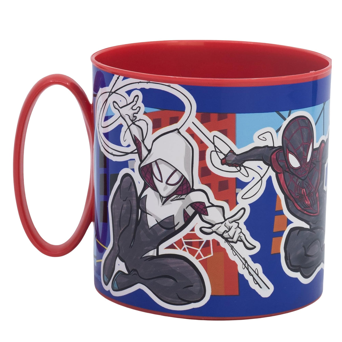 Stor Tazza Bambini Plastica Spider-Man 390ml - Adatta Microonde, Resistente per Bambini 2