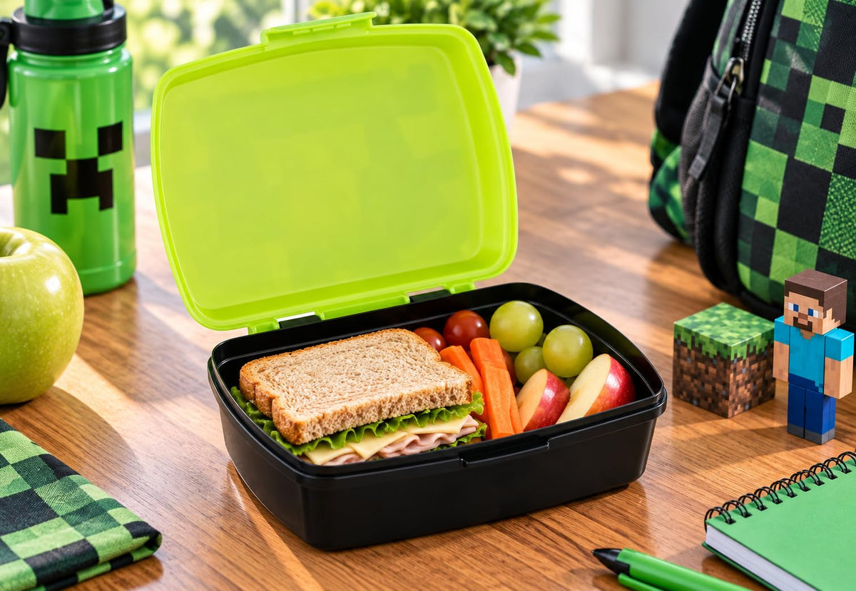 MINECRAFT - Contenitore Portapranzo Porta merenda Scatola Sandwich Box per Bambini 5