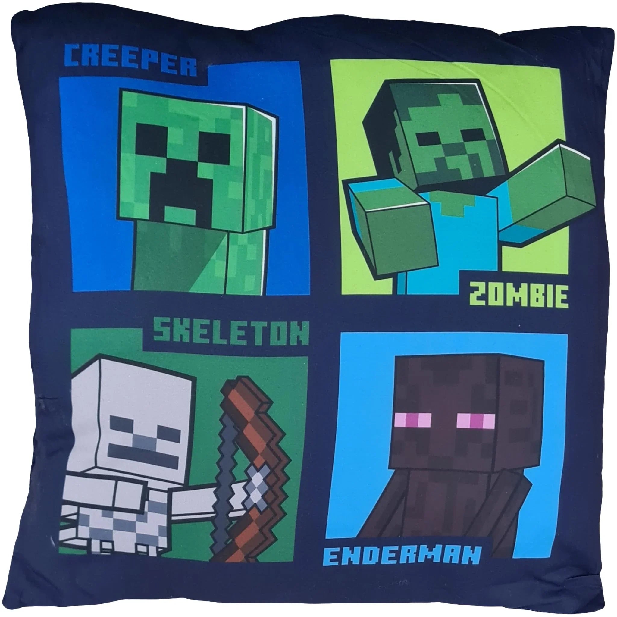 Cuscino Arredo 40x40 cm morbido con imbottitura 100% poliestere ( MINECRAFT Cree)