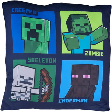 Cuscino Arredo 40x40 cm morbido con imbottitura 100% poliestere ( MINECRAFT Cree)