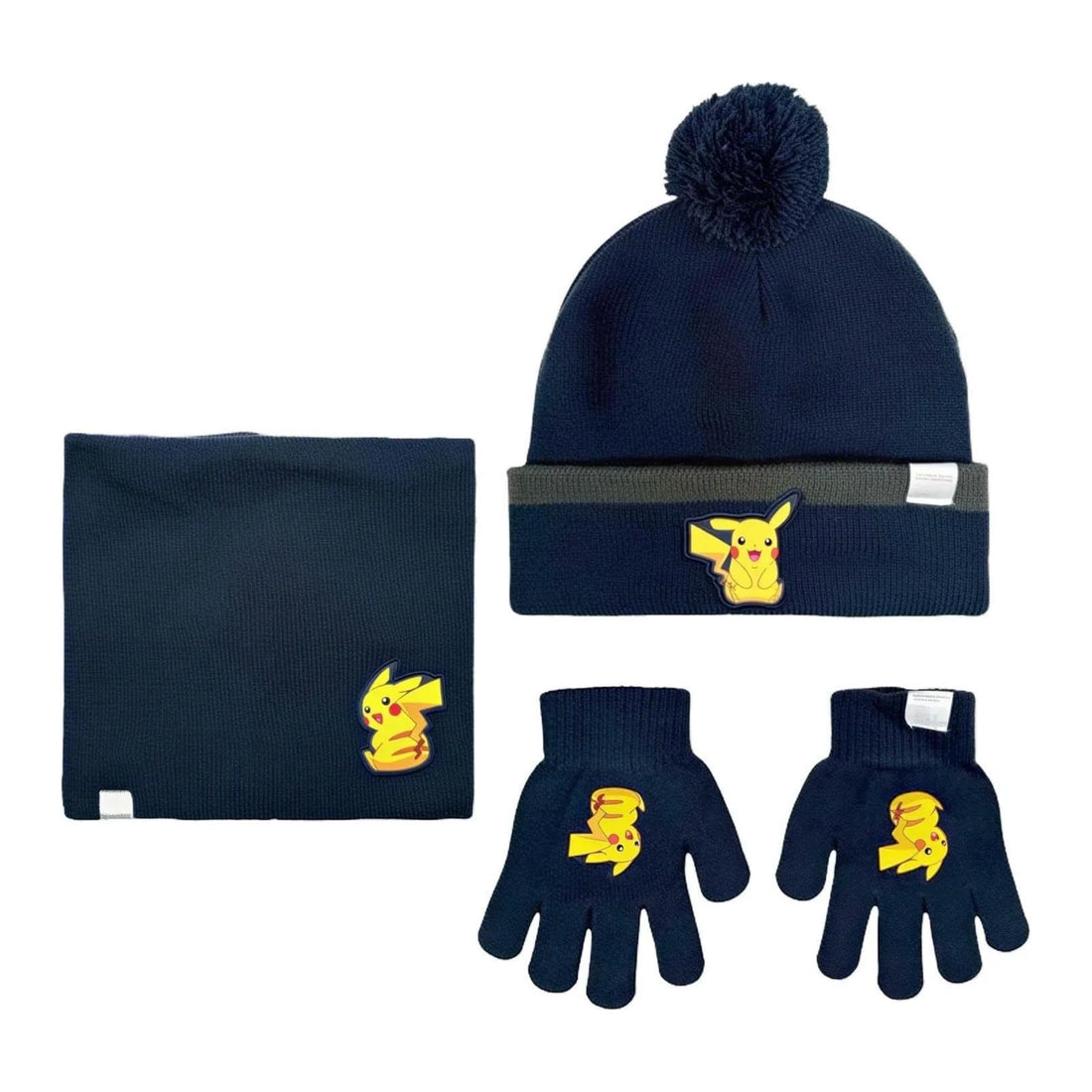 Set 3 pezzi con Cappello Invernale, Scaldacollo Sciarpa e Guanti per Bambini - Taglia Unica - Morbid