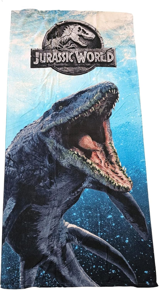 Telo Mare Asciugamano da spiaggia e piscina in microfibra CM. 140X70 asciugatura rapida, ultra morbido (per JURASSIC WORLD)