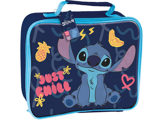 ILS I LOVE SHOPPING Borsa Termica Rettangolare Immeabile Porta Pranzo  Bambini con manico - Gadget Scuola (STITCH)