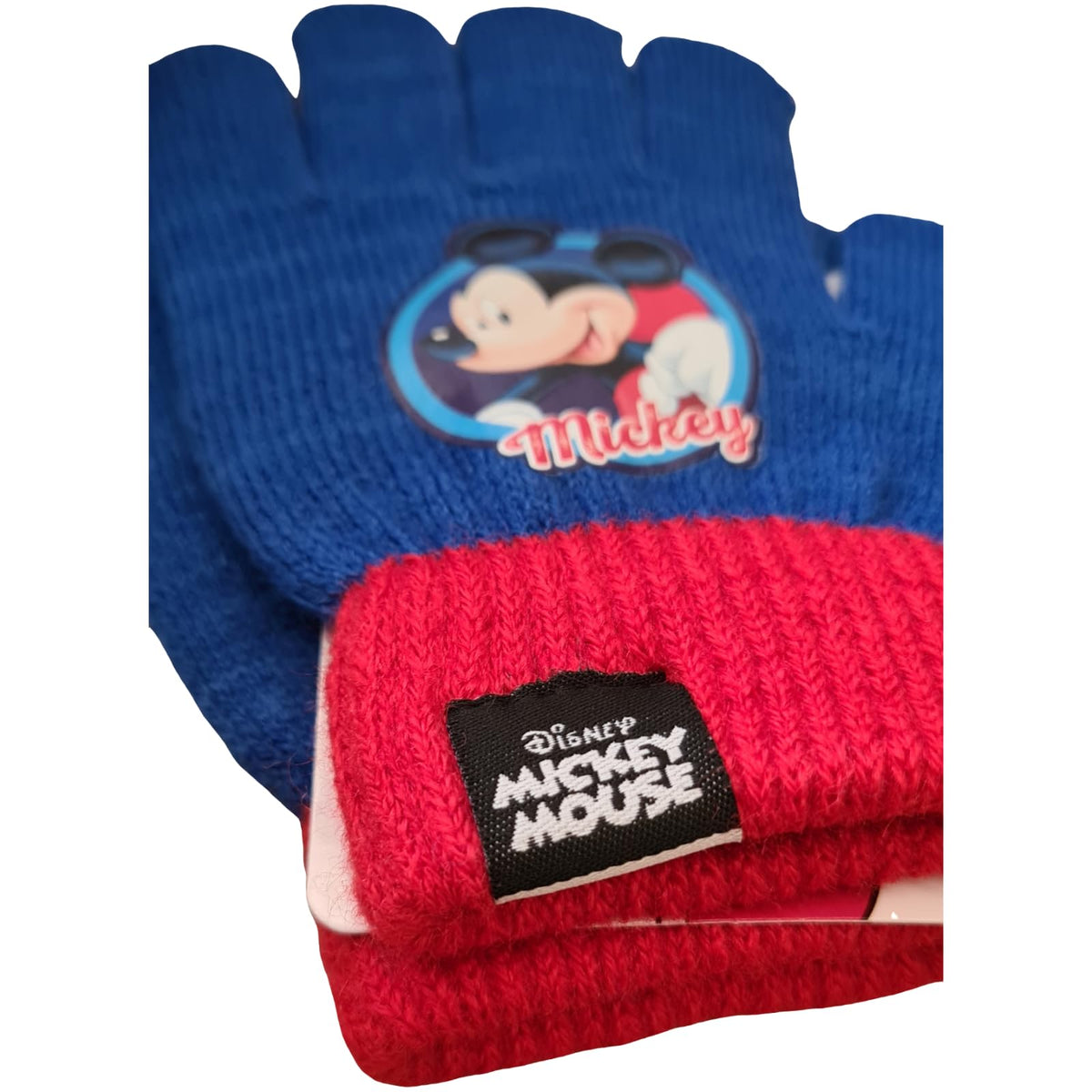 Guanti Invernali per Bambini 2 pcs Inverno Unisex Taglia unica (MICKEY MOUSE Rosso) 3