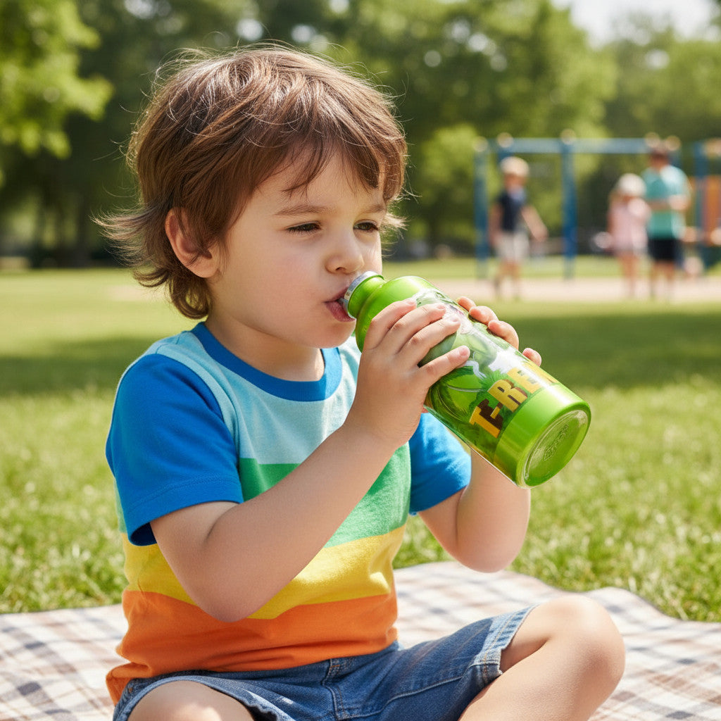 DINOSAURI - Borraccia ufficiale Scuola Bottiglia Sport in lega di Alluminio per Bambini e Ragazzi 400ml con beccuccio re
