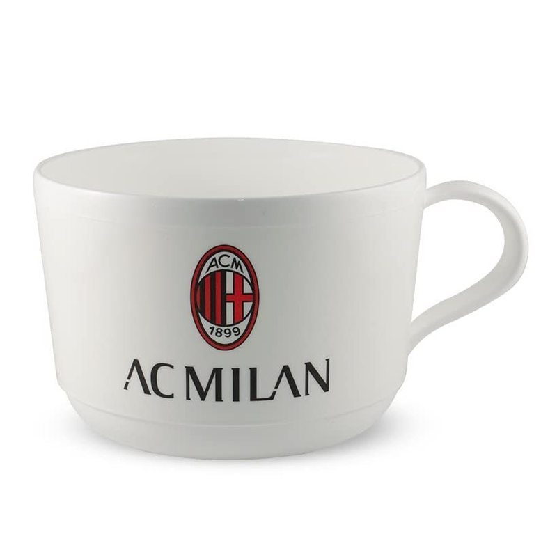 Tazza Ufficiale Tazzone in plastica 360ml  Microonde con manico Tifoso colazione BPA-free Made in Italy - MILAN