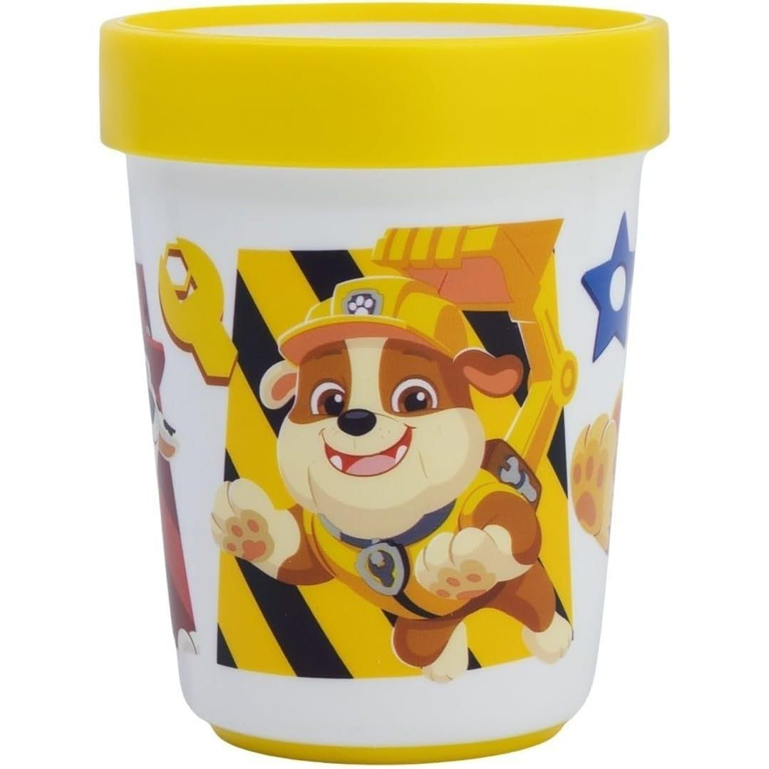 Set di stoviglie bicolore composto da 2 pezzi: Piatto e bicchiere per bambini con base antiscivolo