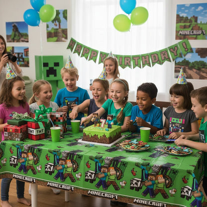 Tovaglia decorazione per compleanno dei bambini e feste a tema, Rettangolare, 120 cm x 180 cm, lavabile