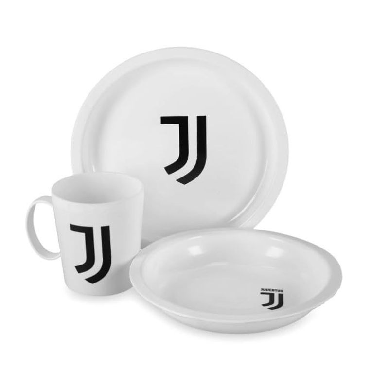 Kit Set Regalo 3 pezzi Piatto fondo + Piatto piano +Tazza in confezione regalo Tifoso Senza BPA  Ragazzi Prodotto Uffici