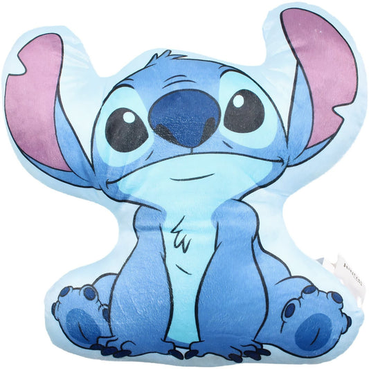 STITCH - Cuscino 3D Shaped Sagomato peluche Bambini in Poliestere con la Forma sagoma personaggio