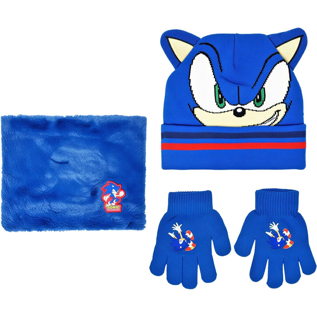 Set 3 Pezzi Cappello Sciarpa Guanti Bambini Taglia Unica