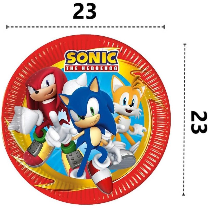 Kit Festa 8 Persone Set Tavola Addobbi Party Compleanno con 8 Piatti, 8 Bicchieri e 20 tovaglioli