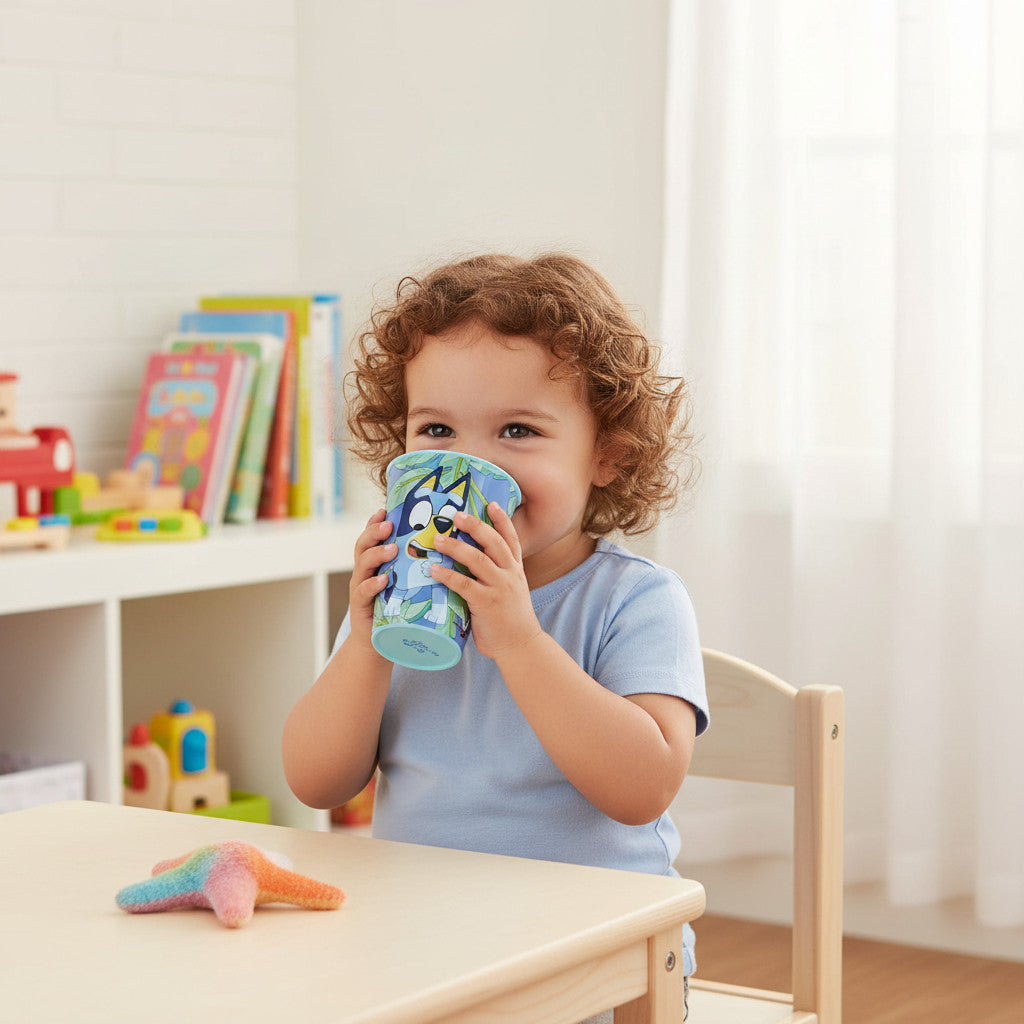 Set 2 Bicchieri per Bambini 260 ml in plastica Senza BPA Regalo per Ragazzi