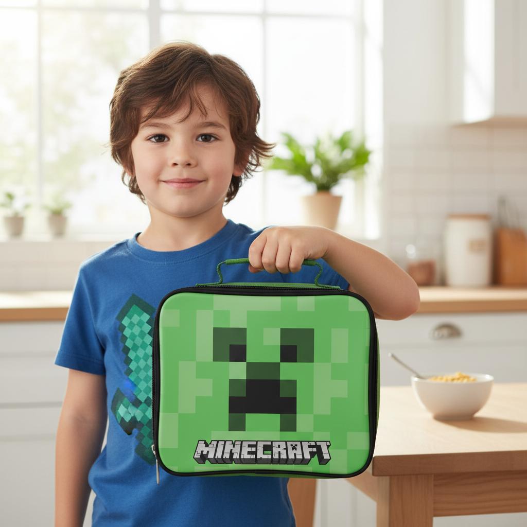 Borsa Termica Rettangolare Impermeabile Porta Pranzo per Bambini con manico - Gadget Scuola