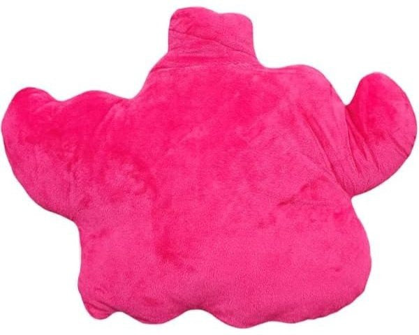 STITCH - Cuscino 3D ufficiale a forma di personaggio Sagomato, 31 cm x 33 cm, peluche lavabile, decorazione e relax