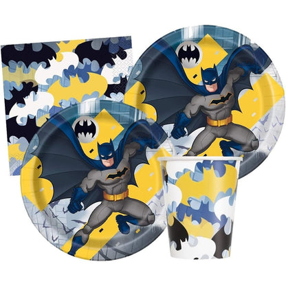 Kit Festa 8 Persone Set Tavola Addobbi Party Compleanno con 8 Piatti, 8 Bicchieri e 20 tovaglioli