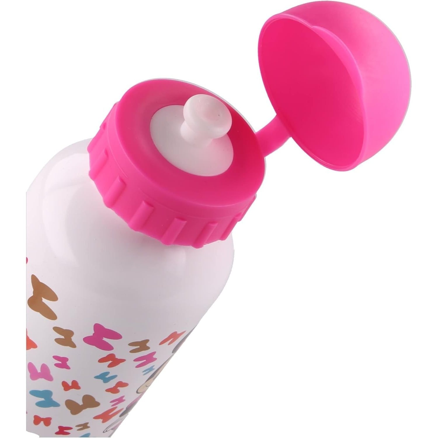 MINNIE MOUSE - Borraccia ufficiale Scuola Bottiglia Sport in lega di Alluminio per Bambini e Ragazzi 400ml con beccuccio retraibile - TOPOLINA