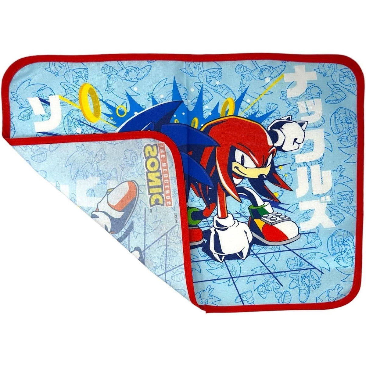 Tovaglietta in tessuto impermeabile Sonic e Knuckles da tavolo, lavabile e resistente al calore, non assorbe, 40 x 30 cm