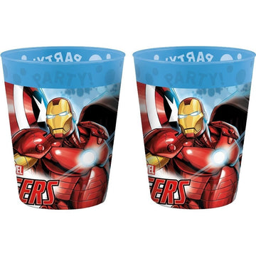 Set 2 Bicchieri per Bambini 260 ml in plastica Regalo per Ragazzi - Adatto per lavastoglie e microonde