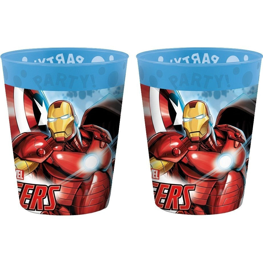 Set 2 Bicchieri per Bambini 260 ml in plastica Regalo per Ragazzi - Adatto per lavastoglie e microonde