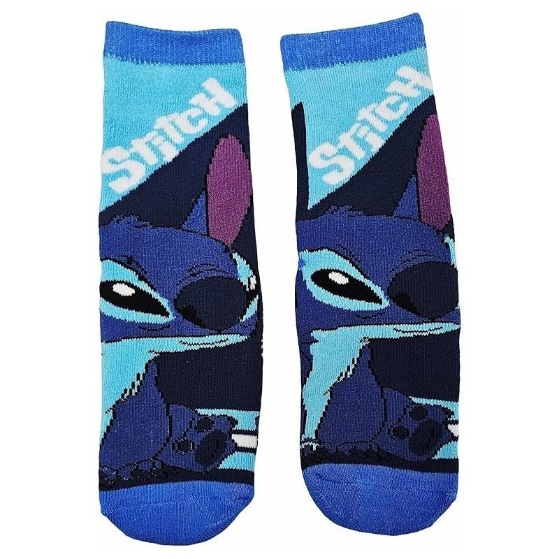 Stitch - 2 paia Calzini antiscivolo ufficiali Calze bambini Stitch anti scivolo