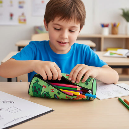 Portapenne Astuccio Borsellino Scuola e Asilo per Bambini 21x7x6cm