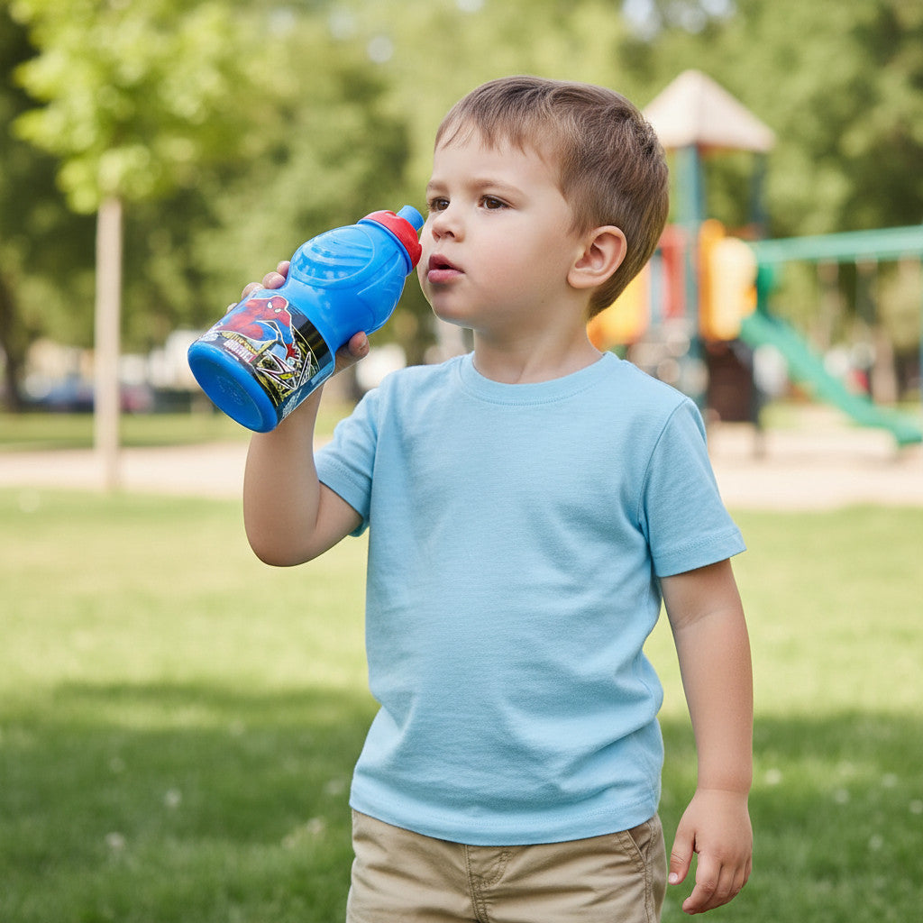 Borraccia Sport in Plastica per Bambini SPIDER-MAN 400ML con Beccuccio Retraibile