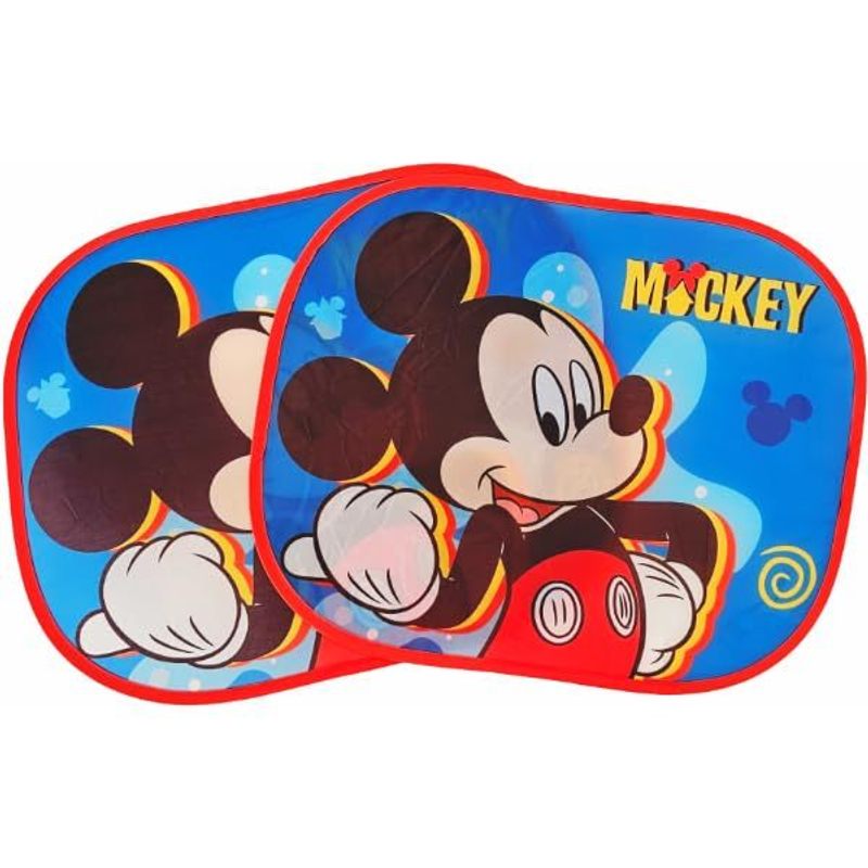 Coppia di Tendine Laterali Parasole Auto Bambini con Ventose (MICKEY MOUSE Topolino)