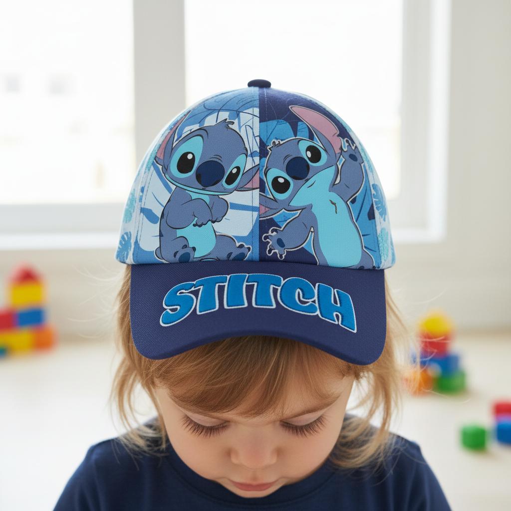 Cappello con Visiera da Ragazzo/Bambino Berretto da Baseball Regolabile STITCH