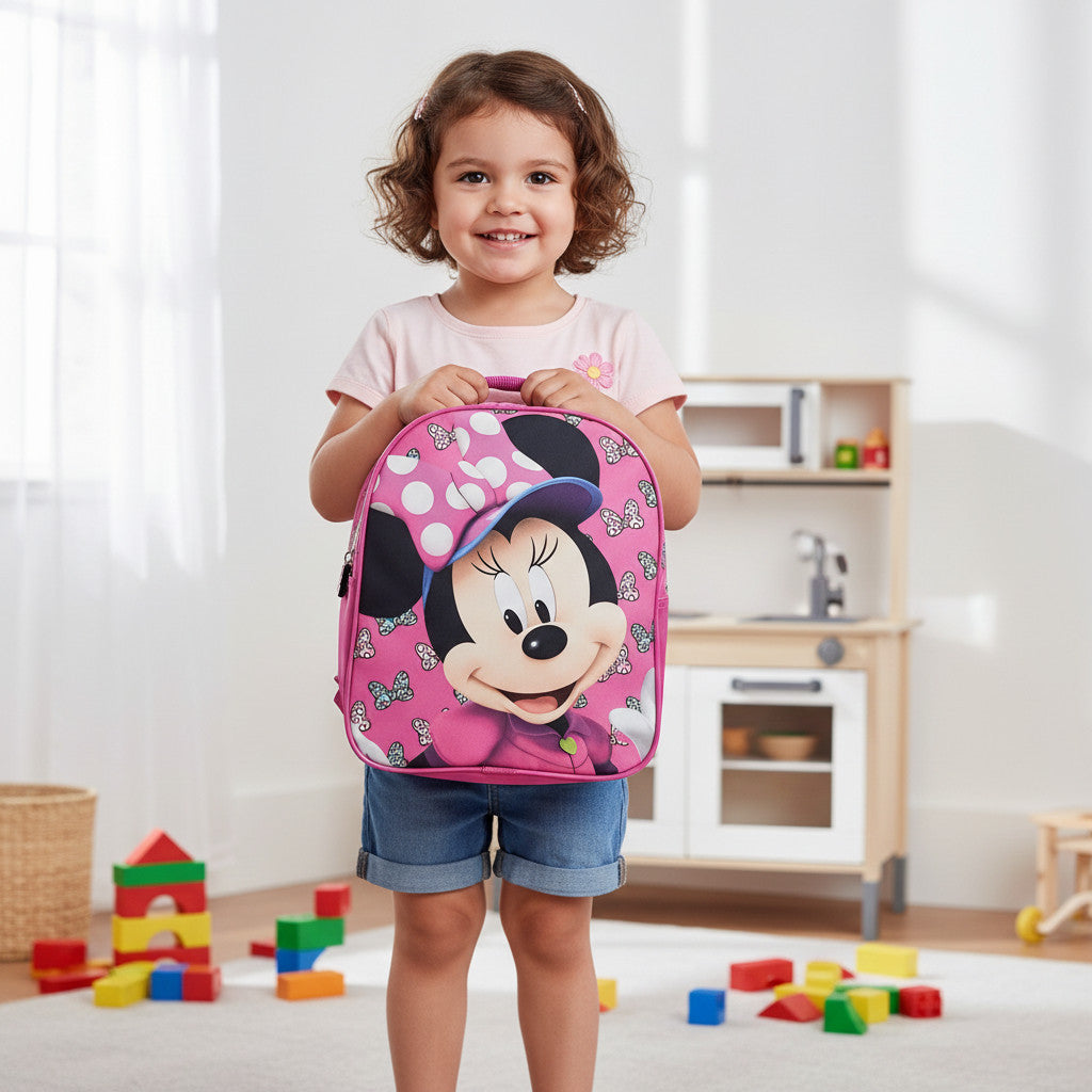 Zaino per bambini Zainetto Asilo Infanzia per la Scuola e tempo libero con chiusura lampo Topolina