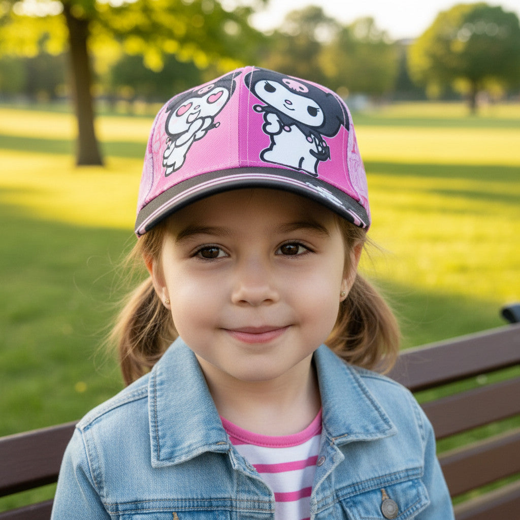 KUROMI - Cappello con Visiera da Ragazzo/Bambino Berretto da Baseball Regolabile