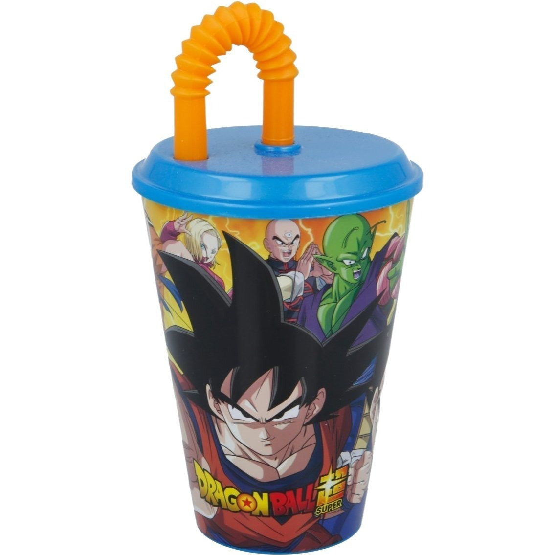 Kids' Cup Con Cannuccia e coperchio Riutilizzabile - 430 ml - DRAGONBALL