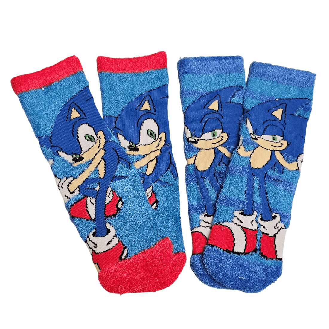 2 Paia Calzini Antiscivolo Ufficiali per Bambini SONIC