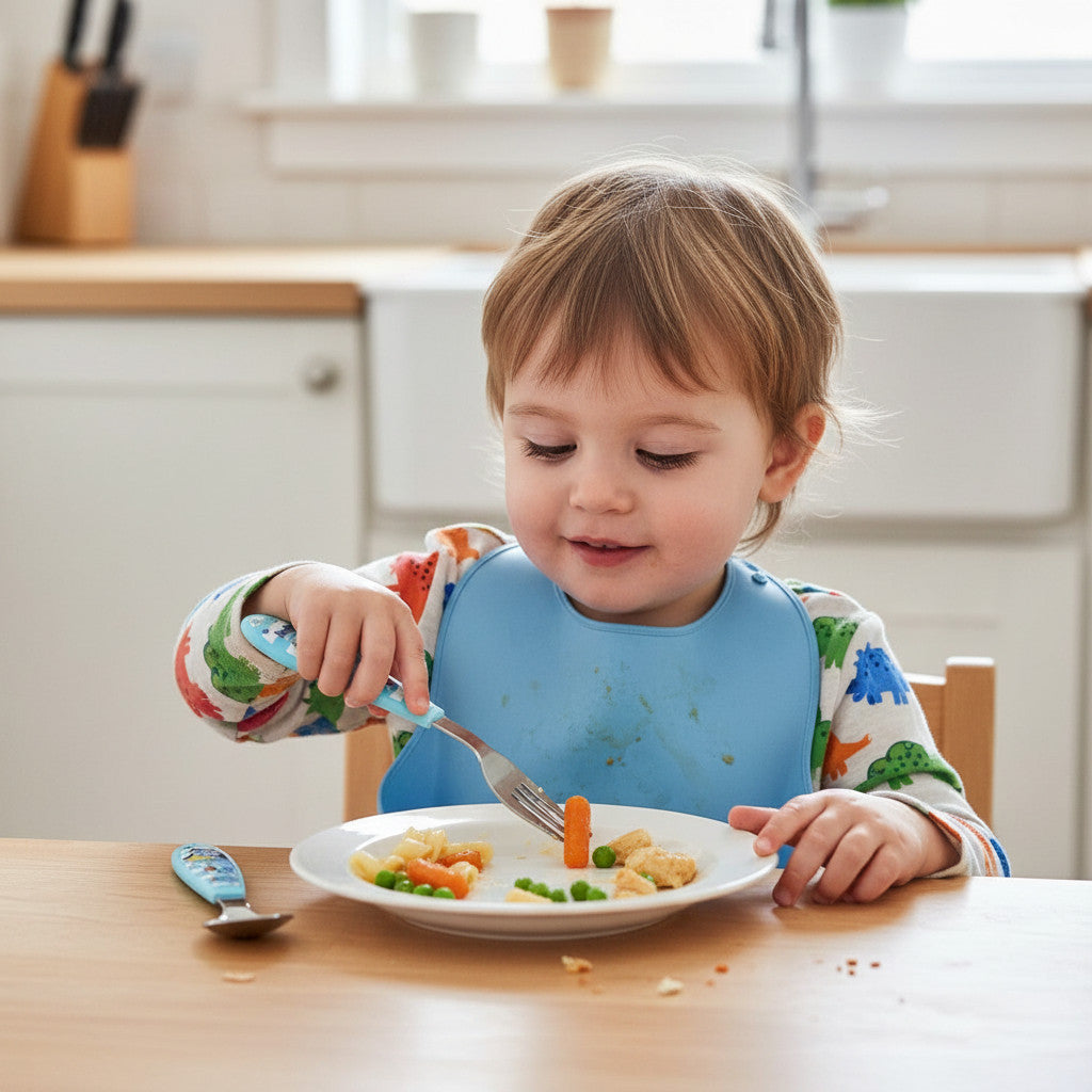 Set Posate per Bambini in Acciaio Inossidabile - Forchetta e Cucchiaio