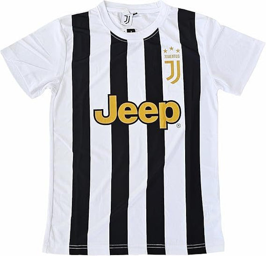 JUVENTUS - Maglia Ufficiale Bianco Neri Campionato Seria A | Taglie da Ragazzo JUVE