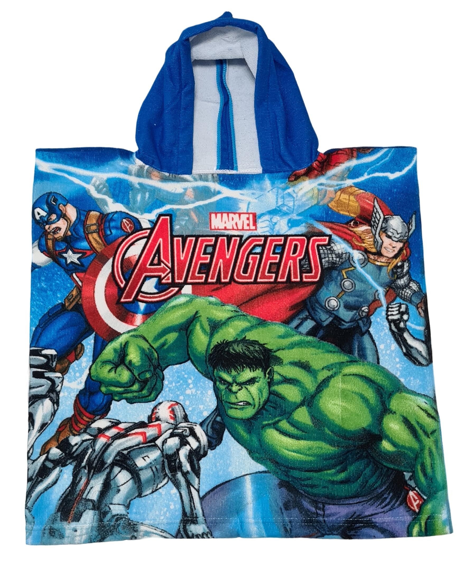 Poncho con cappuccio Asciugamano da spiaggia Mare e piscina Accappatoio in microfibra 55X90 cm asciugatura rapida, ultra morbido ( Avengers Sueroi Hulk)