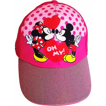 Cappello con Visiera da Ragazzo/Bambino Berretto da Baseball Regolabile Minnie Mouse Fucsia ILS I LOVE SHOPPING
