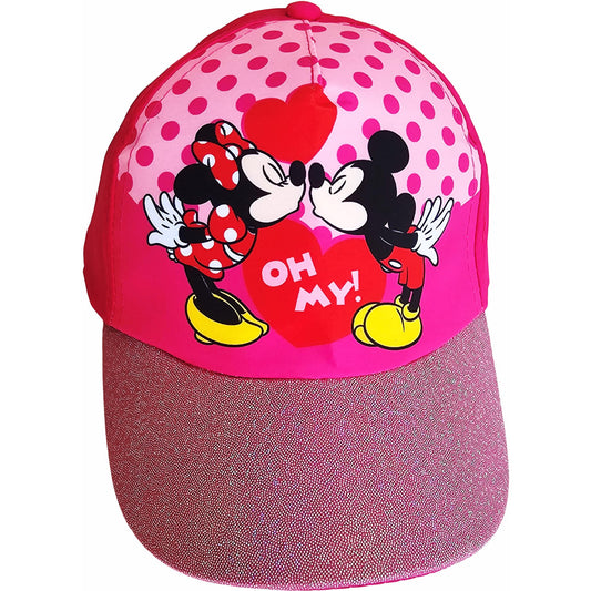 Cappello con Visiera da Ragazzo/Bambino Berretto da Baseball Regolabile  Minnie Mouse Fucsia