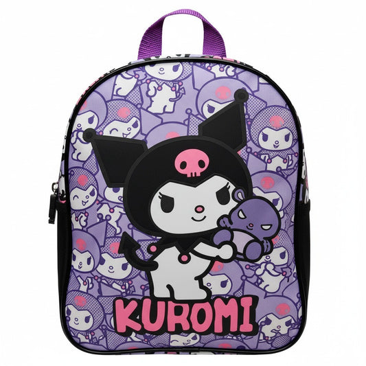 KUROMI - Zaino per bambini Zainetto Asilo Infanzia per la Scuola e tempo libero con chiusura lampo Hello