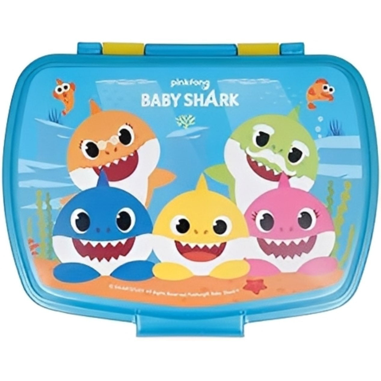 Baby Shark - Contenitore Portapranzo per Bambini, Scatola Sandwich Porta Merenda