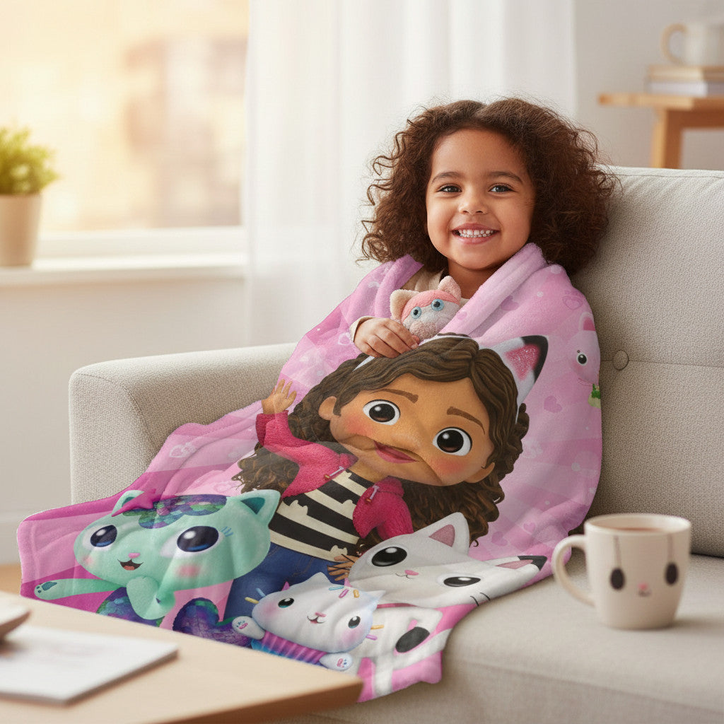 Coperta Ufficiale Plaid Morbida e Calda 100x140cm per Bambini Pile con stampa Idea Regalo